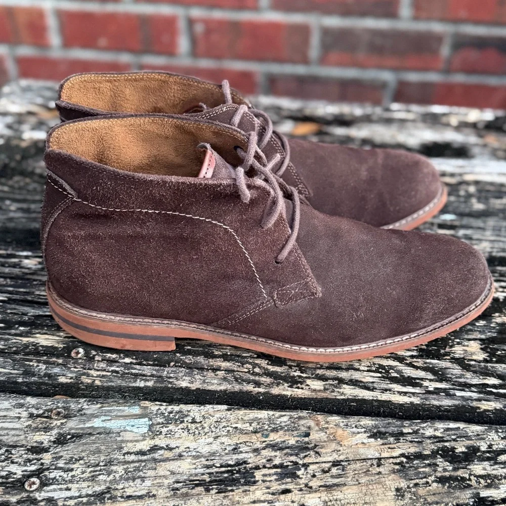 Florsheim Men’s Size 12 Brown Suede Leather Lace Up Ankle Chukka Boots M2